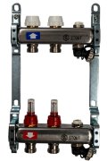 Коллекторный блок STOUT 1"х2х3/4 с расходомерами Коллекторный блок STOUT 1"х2х3/4 с расходомерами