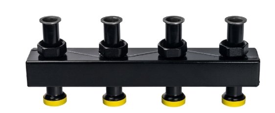 Распределительный коллектор Stout DN 25 на 2(3) отопительных контура в теплоизоляции Распределительный коллектор Stout DN 25 на 2(3) отопительных контура в теплоизоляции