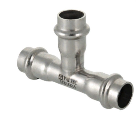 Тройник из нержавеющей стали Valtec 28х15х28 VTi.931.I.281528