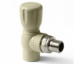 Кран шаровой для радиатора угловой Pro Aqua 20*1/2