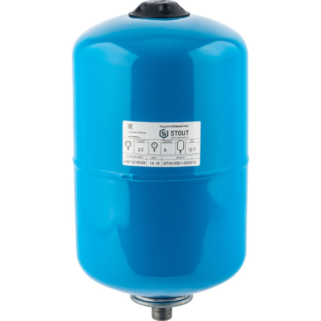Гидроаккумулятор вертикальный Stout 8 л STW-0001-000008 Гидроаккумулятор вертикальный Stout 8 л STW-0001-000008