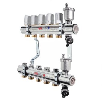 Коллекторный блок Valtec VTc.594.EMNX.0604 1", 4 x 3/4" евроконус