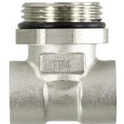 Тройник-наконечник под воздухоотводчик и сливной кран TIM 1/2"х1/2"х1" М320-422