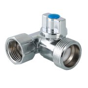 Кран шаровый для стиральной машины Valtec 1/2х3/4х1/2