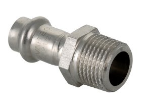 Пресс-фитинг из нержавеющей стали с наружной резьбой Valtec 35х1 1/4