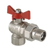 Кран шаровый с накидной гайкой угловой Valtec 1 VT.228.N.06 Кран шаровый с накидной гайкой угловой Valtec 1 VT.228.N.06