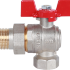 Кран шаровой ROMMER с накидной гайкой угловой 1/2" RBV-0006-0610215 FM Кран шаровой ROMMER с накидной гайкой угловой 1/2" RBV-0006-0610215 FM