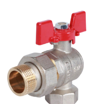 Кран шаровой ROMMER с накидной гайкой угловой 3/4" RBV-0006-0610220 FM