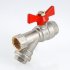 Кран шаровый с фильтром Valtec 1/2 VT.293 FF Кран шаровый с фильтром Valtec 1/2 VT.293 FF