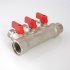 Коллектор с отсекающими кранами Valtec 3/4*2*1/2 VT.580 Коллектор с отсекающими кранами Valtec 3/4*2*1/2 VT.580