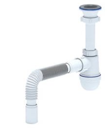 Сифон Ани Грот 1 1/2"x40 с гибкой трубой 40х40/50 А0115
