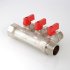 Коллектор с отсекающими кранами Valtec 3/4*3*1/2 VT.580 Коллектор с отсекающими кранами Valtec 3/4*3*1/2 VT.580