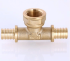 Тройник аксиальный Valtec 20х3/4 VTm.432.BG.200520 с переходом на внутреннюю резьбу