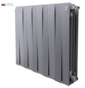 Радиатор биметаллический Royal Thermo Piano Forte 500 Silver Satin 12 секций Радиатор биметаллический Royal Thermo Piano Forte 500 Silver Satin 12 секций