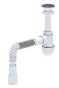 Сифон Ани 1 1/2"х40 с гибкой трубой 40х40/50 С0115