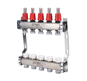 Коллекторный блок Valtec VTc.584.EMNX.0607 1", 7 x 3/4" евроконус