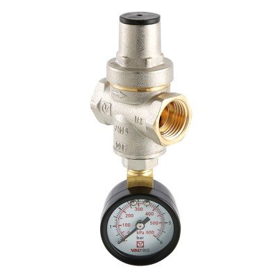 Редуктор давления с манометром Valtec 1/2"  до 5,5 бар VT.088