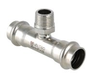 Тройник из нержавеющей стали с наружной резьбой Valtec 22х1/2" VTi.933.I.220422 Тройник из нержавеющей стали с наружной резьбой Valtec 22х1/2" VTi.933.I.220422
