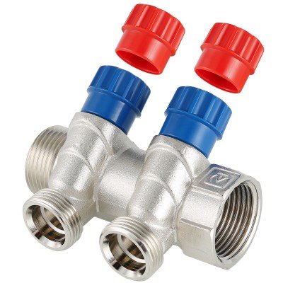 Коллектор с регулировочными вентилями Valtec 1*2*3/4 VT.560.NE