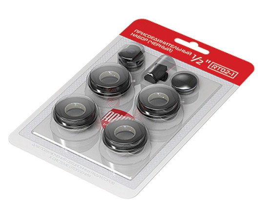 Комплект для радиаторов Royal Thermo 1/2 black