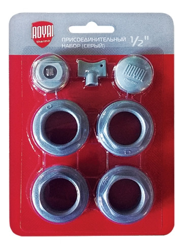 Комплект для радиаторов Royal Thermo 1/2 silver