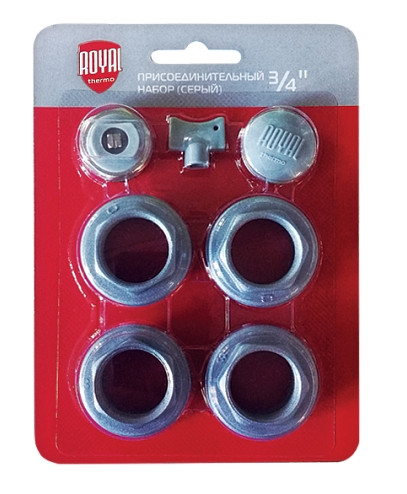 Комплект для радиаторов Royal Thermo 3/4 silver