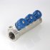 Коллектор с регулировочными вентилями и наружной резьбой Valtec 3/4*3*1/2 VT.560.N Коллектор с регулировочными вентилями и наружной резьбой Valtec 3/4*3*1/2 VT.560.N